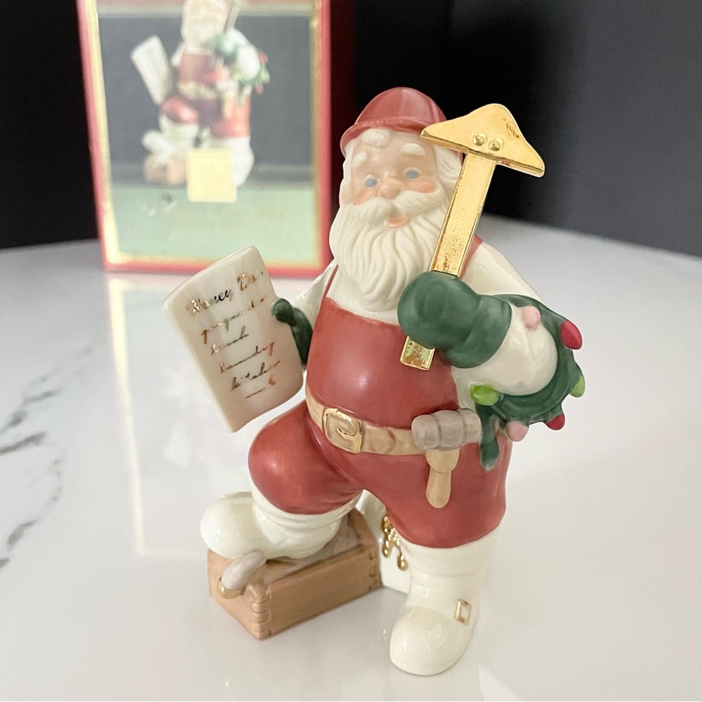 Santa's Pastimes "Carpenter" Figurine by Lenox